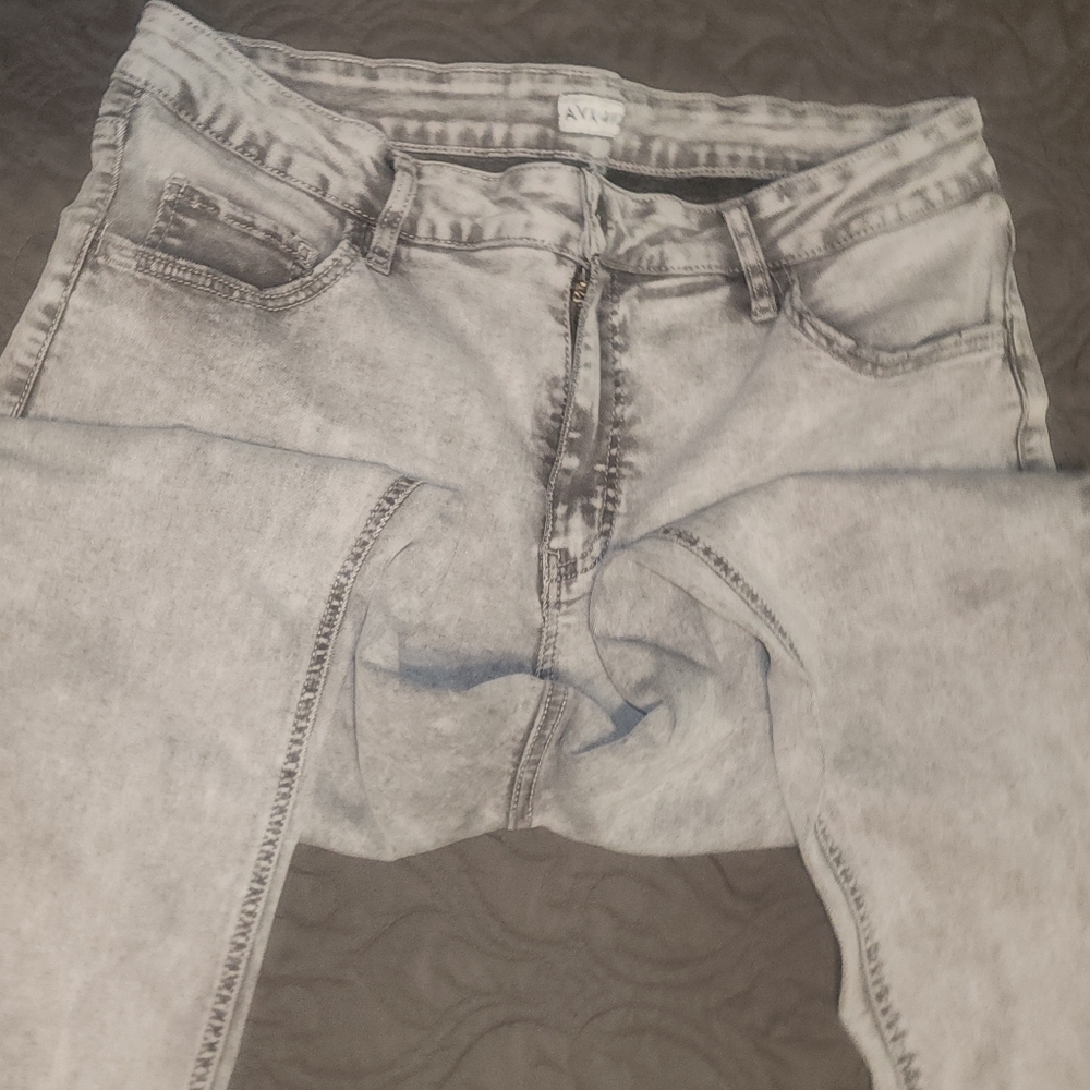 Ava & Viv Light Gray Skinny Jeans